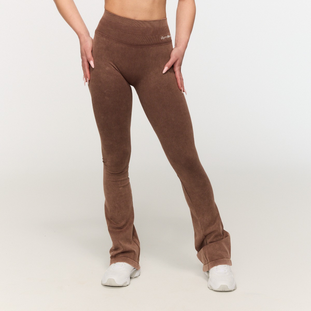 Ženske bešavne hlače Fierce Brown - GymBeam