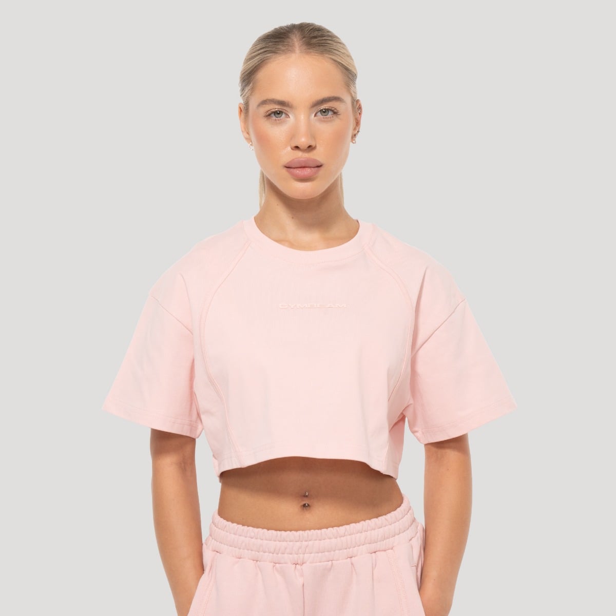 Women‘s Mochi Cropped T-Shirt Pink - GymBeam