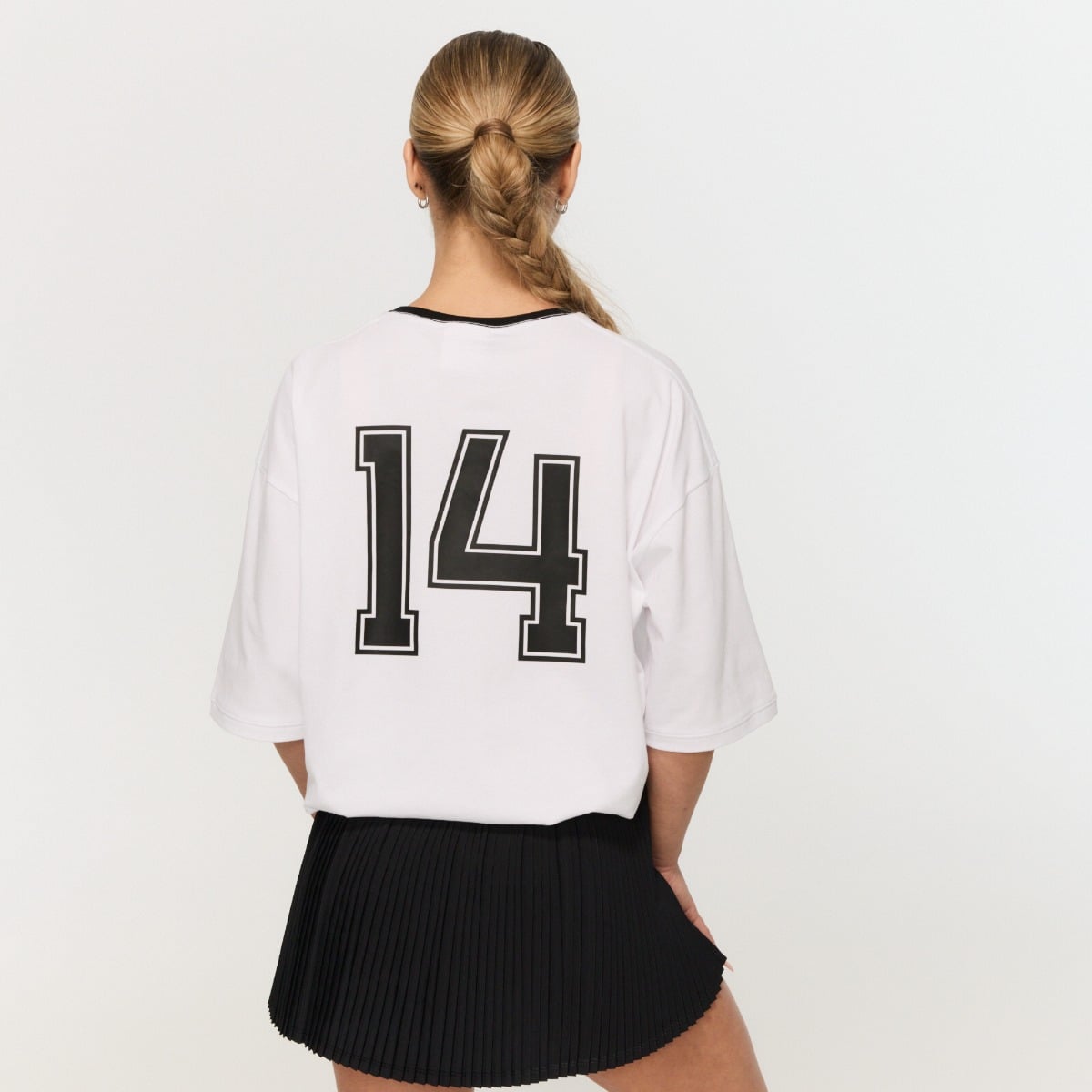 Ženska Oversized majica Varsity White - GymBeam