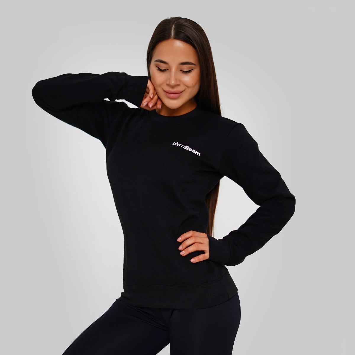 Ženska dukserica Basic Black – GymBeam