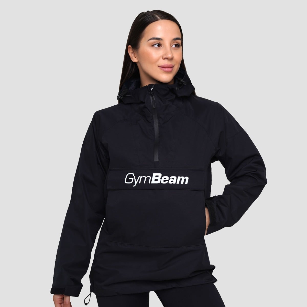 Ženska jakna za kišu Smock Black - GymBeam