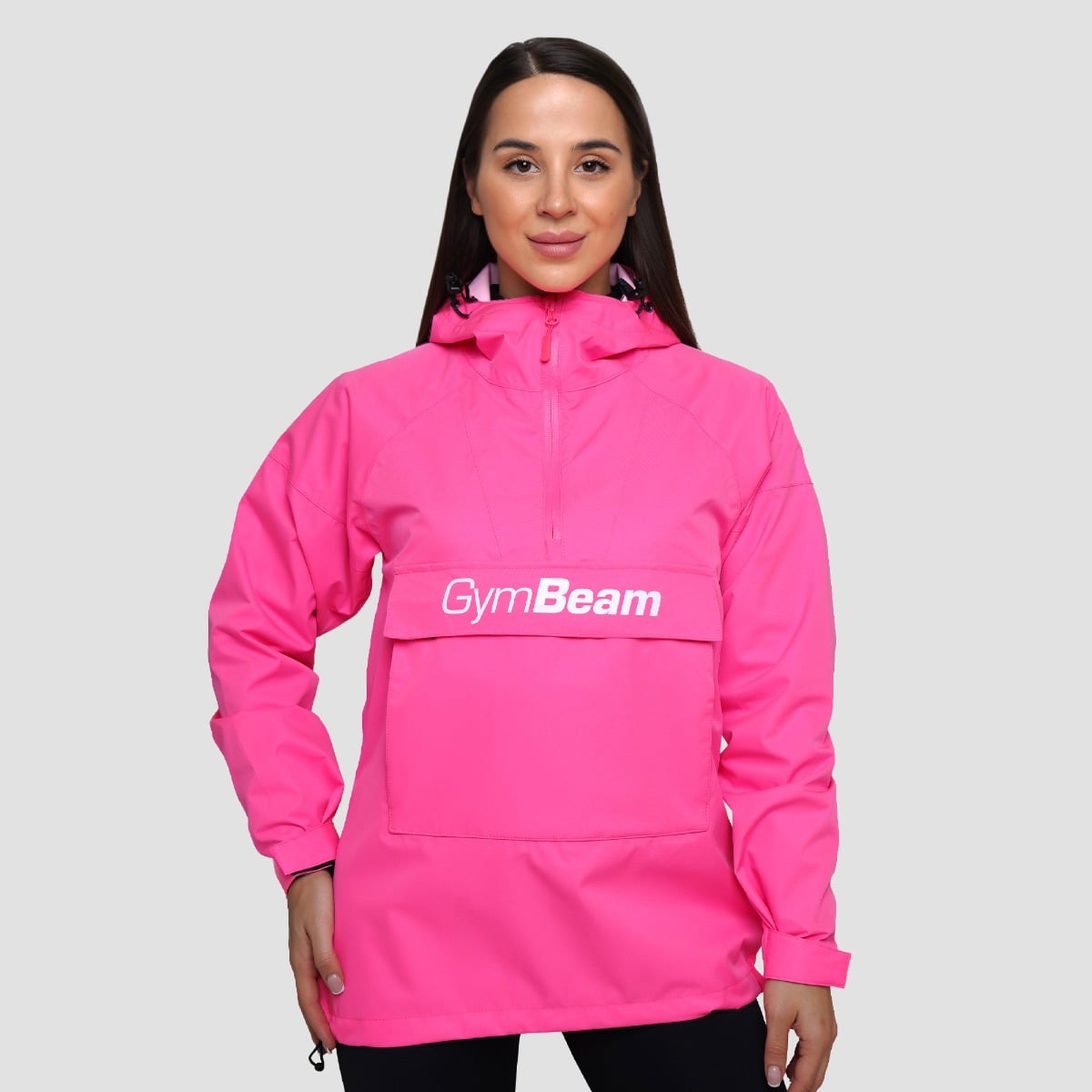 Ženska jakna za kišu Smock Fuchsia - GymBeam