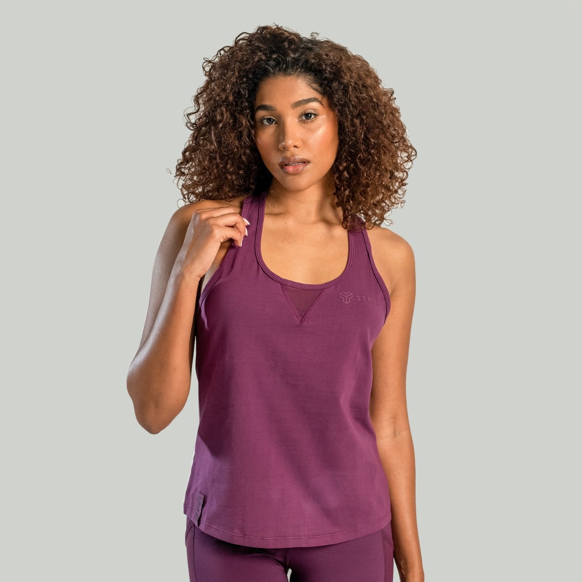 Ženski Tank Top Essential Plum - STRIX