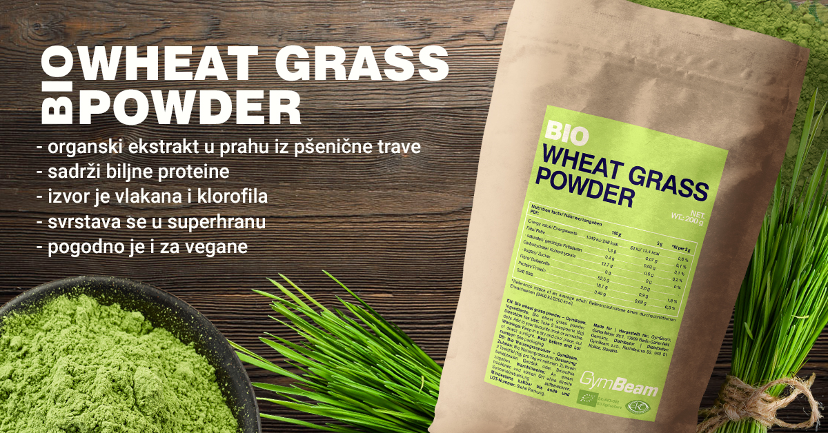 BIO Wheat Grass Powder - Gymbeam