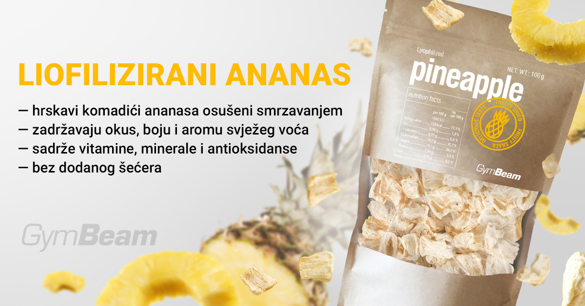 Liofilizirani Ananas - GymBeam