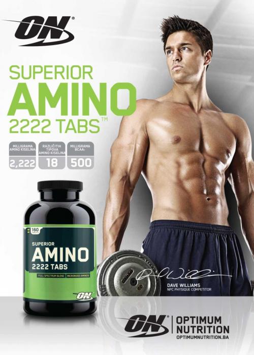Aminokiseline Superior Amino 2222 - Optimum Nutrition